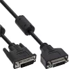 InLine DVI-D-kaapeli 24+1 M/F, Dual Link, 2 ferriittisydäntä, 3 m