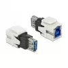 Keystone-moduuli DeLOCK 86394 litteä valkoinen USB A