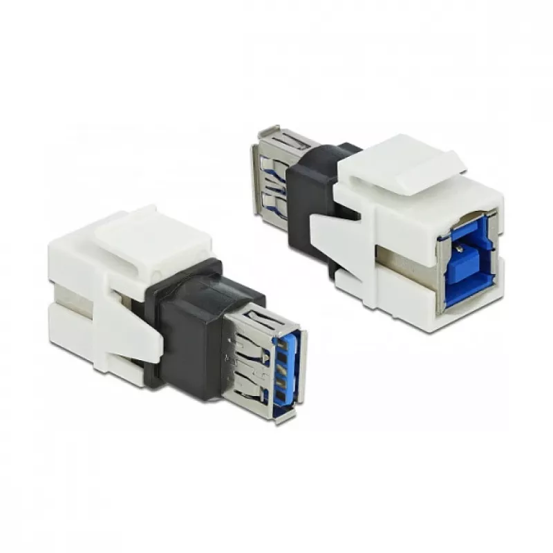 Keystone-moduuli DeLOCK 86394 litteä valkoinen USB A