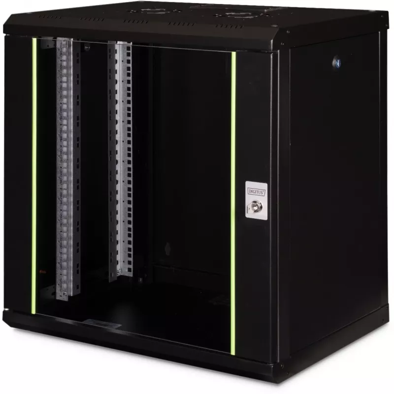 Seinäasennusteline Digitus DN-19 12-U-SW