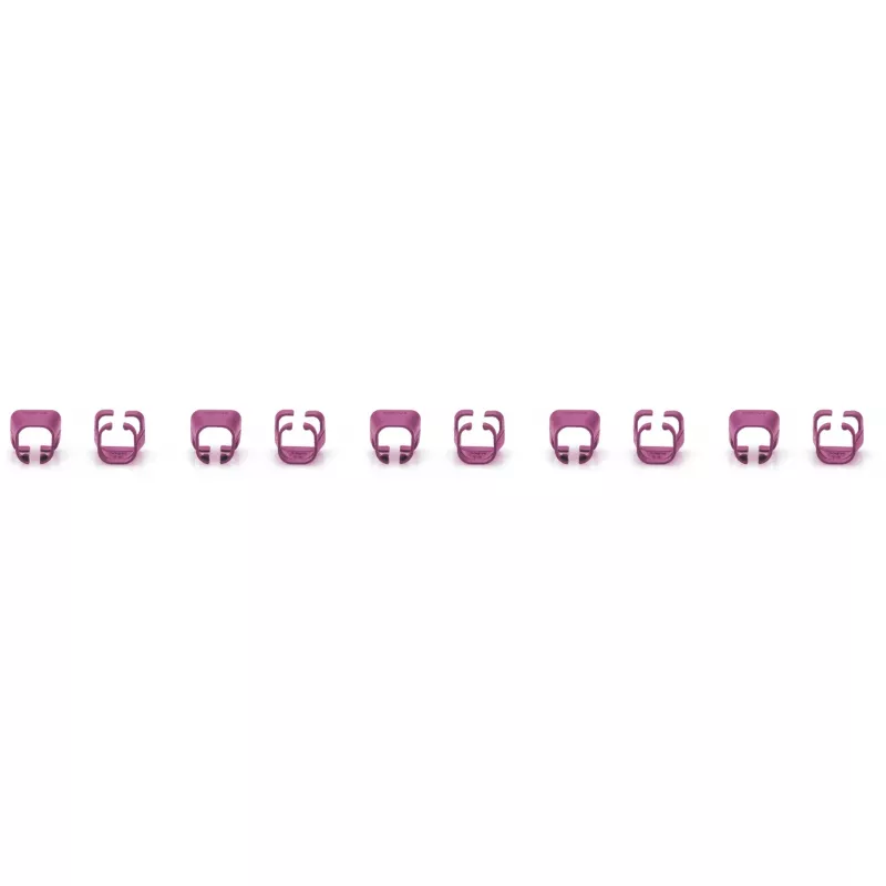 DIGITUS A-CC-MG värikoodausklipsit kytkentäkaapeleille, magenta, 100 kpl