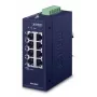 PLANET ISW-800T verkkokytkin, hallitsematon, L2 Fast Ethernet (10/100), sininen
