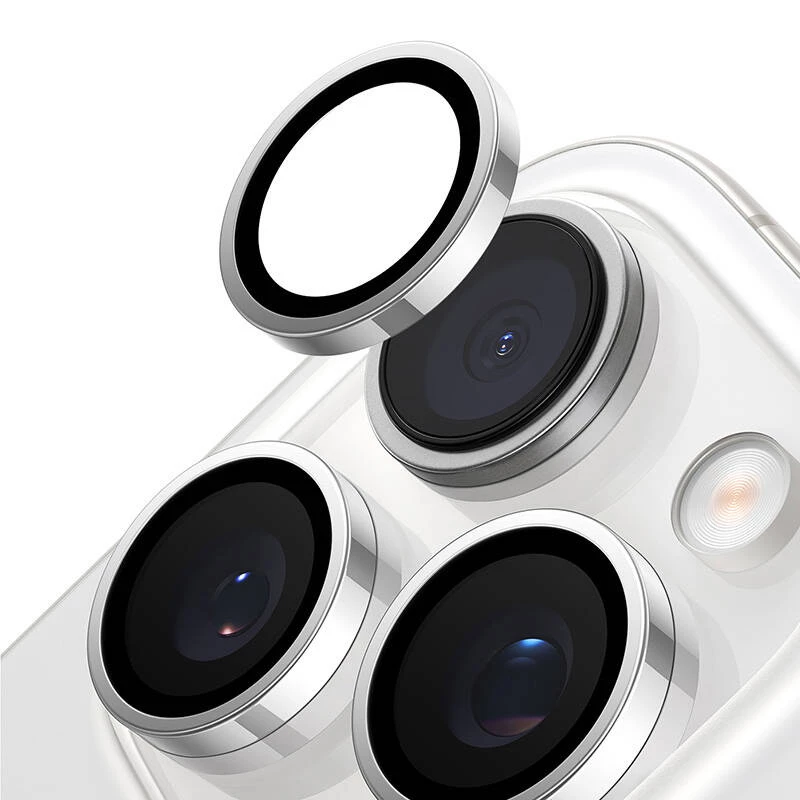 Torras Lensguard kameran suojalasi iPhone 16 Pro -puhelimeen (harmaa)