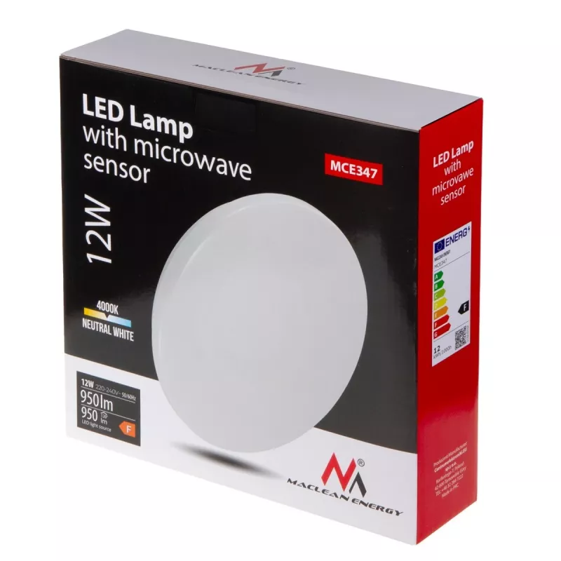 Maclean MCE347 LED-kattovalaisin hämäräkytkimellä