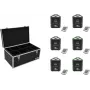 EUROLITE AKKU TL-3 TCL QuickDMX 6x LED-akkupystövalosetti kuljetuslaukulla TDV-1