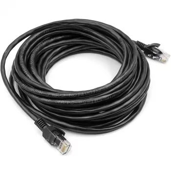 Cat5E UTP -kaapeli, 7,5 m, musta
