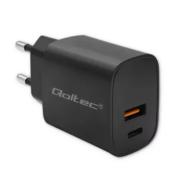 Virtalähde QOLTEC 52377 GaN 30W lähtö 5–20V kannettaville laitteille