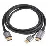 Lanberg CA-HDDP-20CU-0018-BK videokaapeliadapteri 1,8 m DisplayPort HDMI + USB musta, hopea