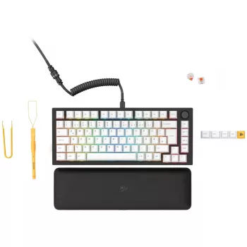 Glorious GMMK Pro musta Slate 75 % TKL -näppäimistö - valmiiksi koottu, ISO-DE-asettelu - musta (GLO-GMMK-P75-FOX-ISO-B-DE)