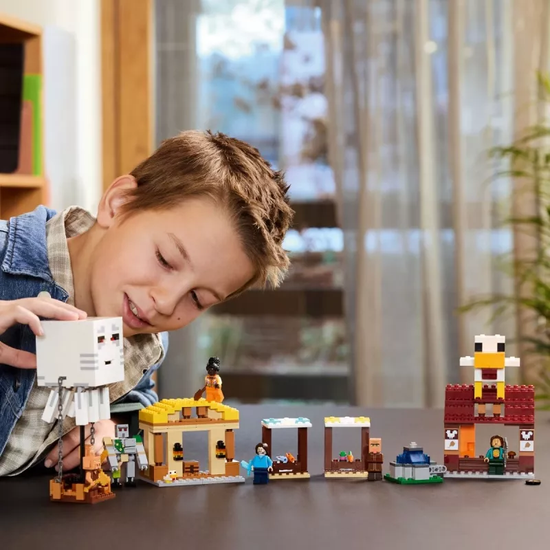 LEGO MINECRAFT 21273 Ghast-ilmapallon kylähyökkäys
