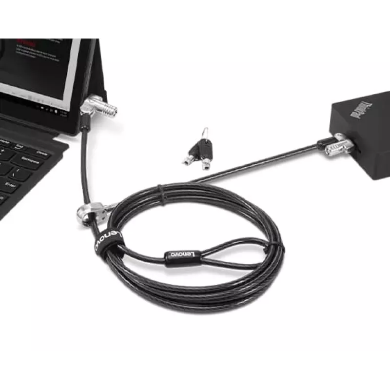 Lenovo 4XE1B81916 kaapelilukko musta 1,8 m