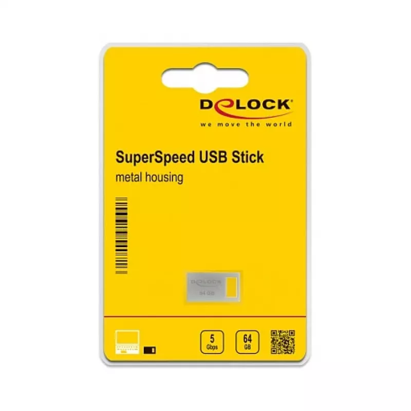 USB-muistitikku DeLOCK 64GB USB Type-A 3.2 Gen 1