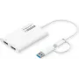 ROLINE näyttösovitin USB Type-C A - Dual HDMI 4K60 ST/BU - sovitin - digitaalinen/data (12.03.3206)