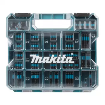 Teräsarja Makita E-24826 — 100-osainen, sekalaiset ruuvauskärjet ja poranterät, musta
