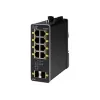 IE-1000-8P2S-LM, hallittava, Gigabit Ethernet 10-100-1000, täysduplex, PoE
