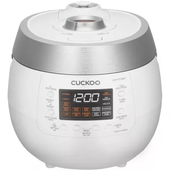 Cuckoo CRP-RT1008F, valkoinen, 1,8 l, alumiini, LED, painikkeet, 1,2 m