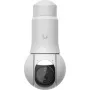 Ubiquiti UniFi G6 PTZ UVC-G6-PTZ-W IP-valvontakamera, 4K 8 MP (3864x2160), kaksoislinssi, 10x hybridizoom, sisä- ja ulkokäyttöön, IP66, PoE, katto-, seinä- tai tolppa-asennus, 350° kääntö, valkoinen