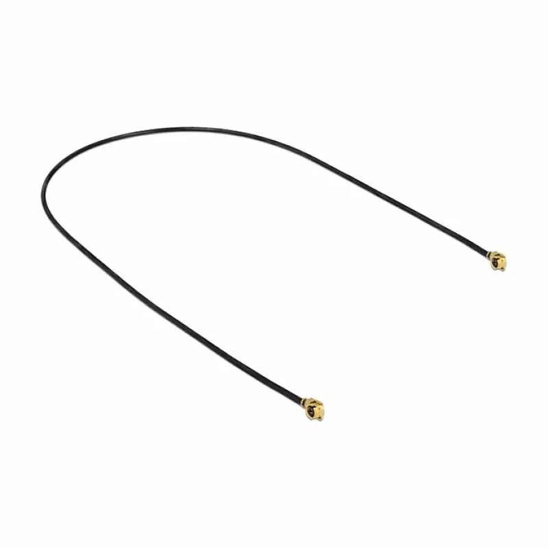 DeLOCK 89609 koaksiaalikaapeli 0,3 m MHF (I-PEX) musta kulta