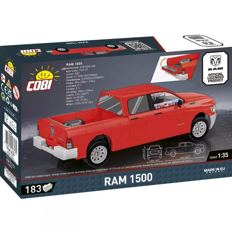 Rakennuslelu Cobi RAM 1500 24607 2-in-1 koottava malli, vaihdettavat kokoonpanot