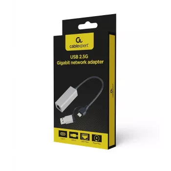 PowerLine-verkkosovitin Gembird A-USB3AC-LAN2G-01 2500 Mbit/s Ethernet LAN