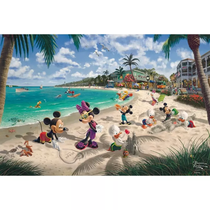 Thomas Kinkade Studios: Disney - Mickey & Minnie in Florida, palapeli 200 palaa