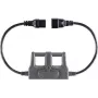VOLTCRAFT CAA-1L 16 sovitin IEC-laite pistoke C20 - IEC-laite liitin C19 tummanharmaa (CAA-1L 16)