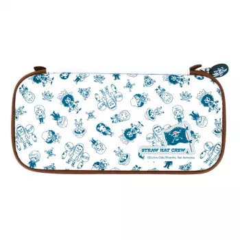 Kuljetuskotelo FR-TEC One Piece Bag Chibi Nintendo Switch sininen ruskea valkoinen