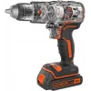 Pistoolikahvaporakone Black & Decker BCD383D2XK-QW 18 V, 2 Ah x2, 13 mm:n istukka, oranssi