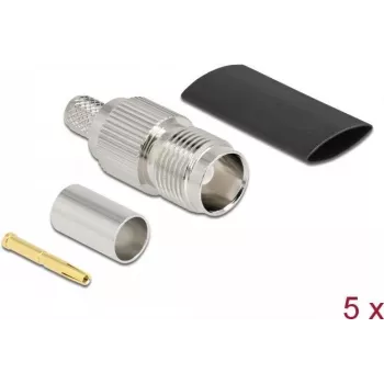 TNC-liitinpistorasia puristettava RG-59 DeLOCK 90031