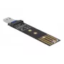 DeLOCK yhdistelmämuunnin M.2 NVMe PCIe- tai SATA-SSD-asemalle USB 3.2 Gen 2 musta