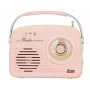 Retro-pöytäradio Eltra LUIZA RETRO SP-11, MP3-, USB- ja SD-korttituki, pinkki