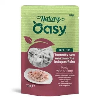 Oasy Natury pehmeä gelee tonnikala ja katkaravut 70 g