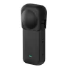 Silikoninen suojalinssikansi Puluz Insta360 X3 -malliin (musta)