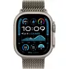 Apple Watch Ultra 2 GPS + Cellular 49 mm Natural Titanium -kotelo ja Natural Titanium Milanese Loop – M