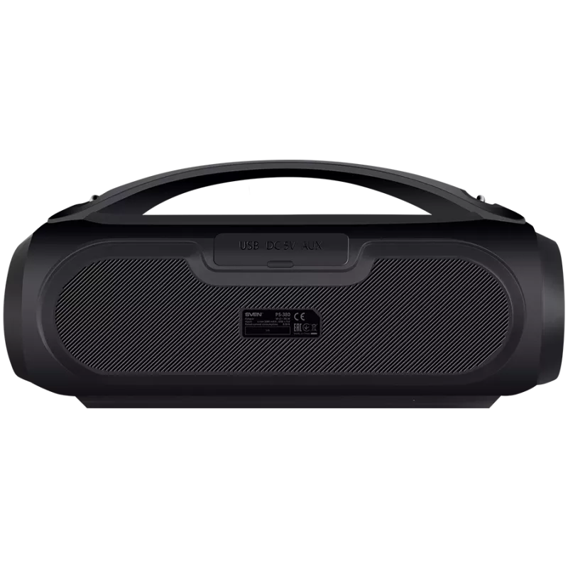 Kaiutin SVEN PS-380, musta (40W, vedenpitävä (IPx5), TWS, Bluetooth, FM, USB, 3000mAh)