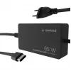 Cablexpert NPA-AC-PDQC65-01 65 W PowerDelivery GaN USB Type-C -pikalaturi, musta | Cablexpert