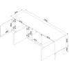 Cama RTV 3D TRESSE taso 150x40x55 matta vihreä