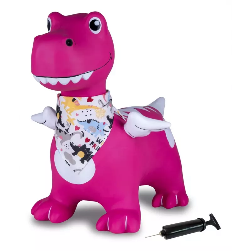 Pomppueläin Jamara HoppyDoo Dino siivillä pinkki pumpulla 466008