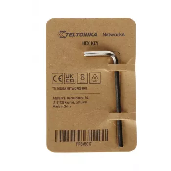 Kuusiokoloavain Teltonika 19 x 53 x 2,5 mm nikkeli kulma PR5MEC17