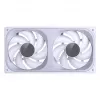 JONSBO ZB-240W 2x120mm ARGB PWM -kotelotuulettimet – valkoinen