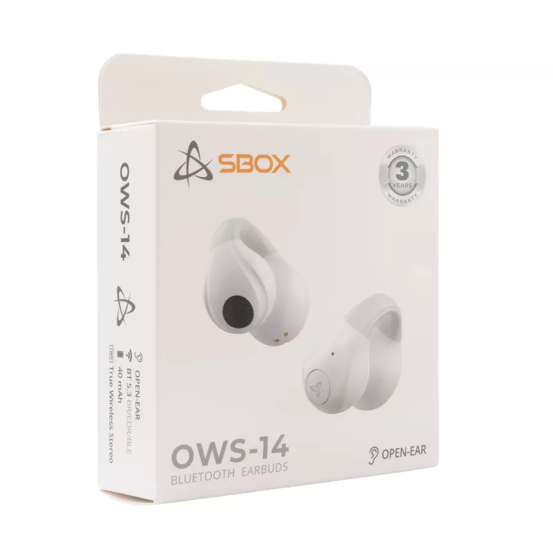 Kuulokkeet SBOX EB-OWS14 valkoinen