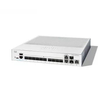 Verkkokytkin Cisco Catalyst C1300-12XS hallittava L2/L3, 12 x 10Gb SFP+, 240 Gbit/s, 16k MAC, räkkiasennus, harmaa