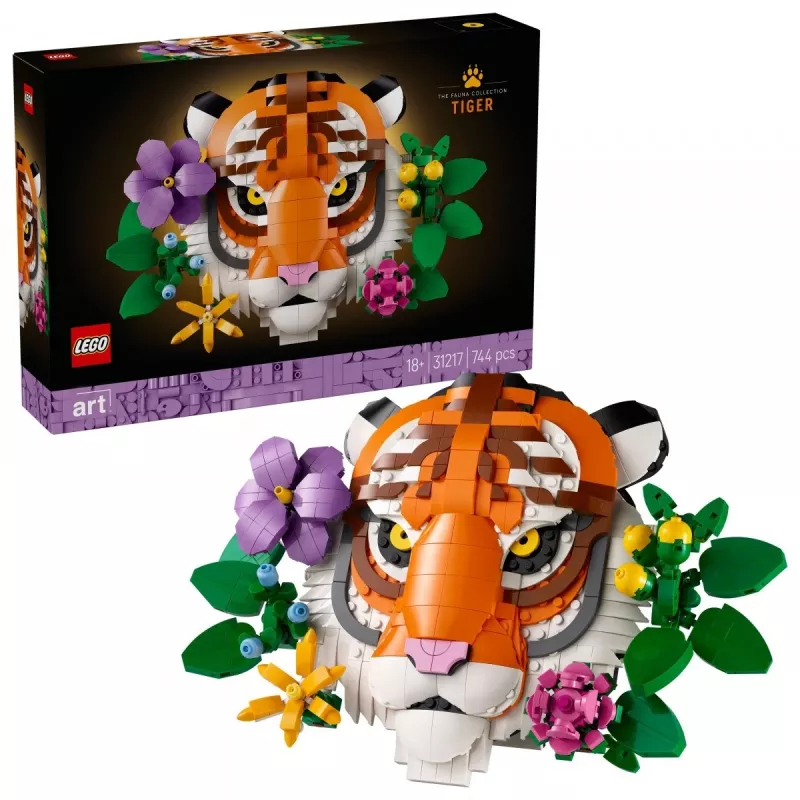 Rakennuslelu LEGO Art Fauna Collection Tiikeri setti 31217 – rakennettava tiikerimalli