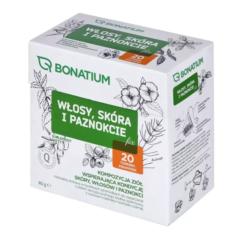 Bonatium yrttitee hiuksille, iholle ja kynsille Fix 20 kpl