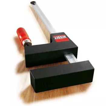 Bessey UniKlamp UK100 puristin, 1000 mm pituus, 80 mm ulottuma, musta/punainen