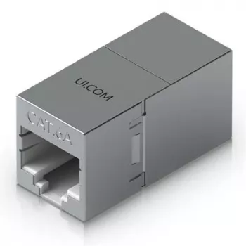 Inline-RJ45-liitin UBIQUITI UACC-RJ45-COUPLER-C6A kompakti – RJ45-Cat6A-inline-liitin
