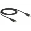 USB-kaapeli DeLOCK 83603 USB 2.0 1 m USB C Mini-USB B musta