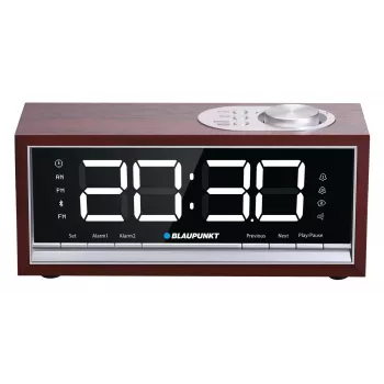 Kannettava radiokello BLAUPUNKT CR60BT — FM PLL, Bluetooth, LED-näyttö, 60 aseman muisti, paristo/DC, CR2032 varmistus
