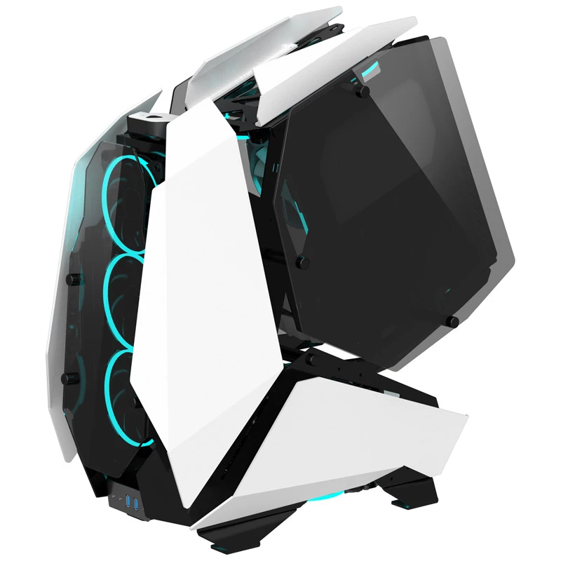 Big Tower PC-kotelo Jonsbo MOD5 karkaistu lasi valkoinen