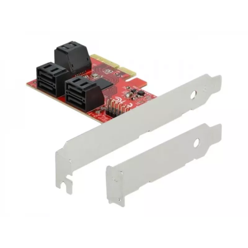 SATA PCI Express x4 -kortti DeLOCK 6 porttia Low Profile -muotokerroin
